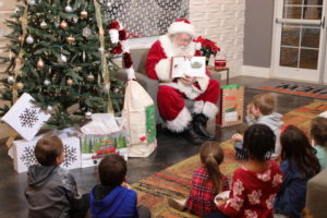 7 nye party decoration ideas santa reading to kids