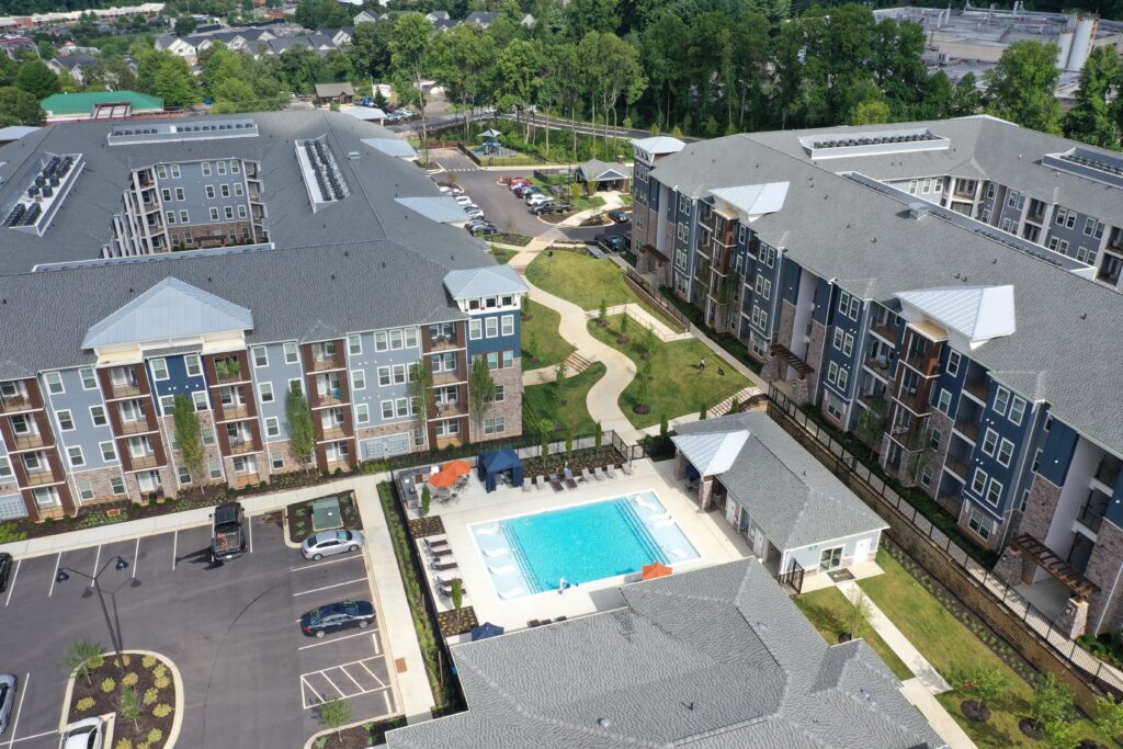 evolve construction blog hawthorne mills gap drone image pool