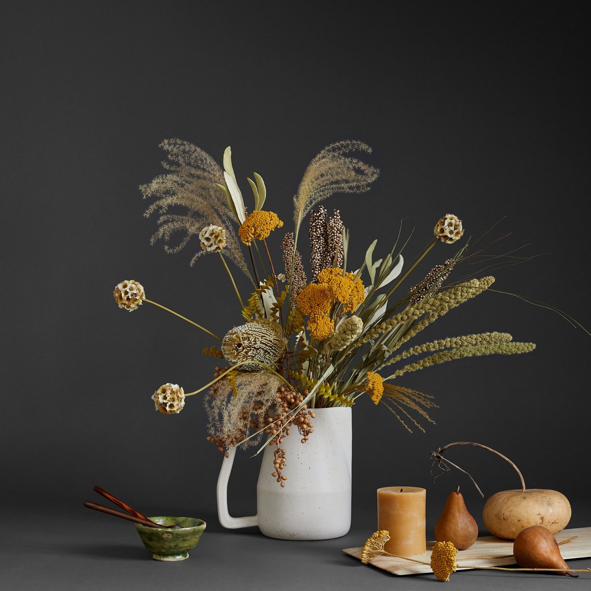 dried arrangement fall decor evolve blog