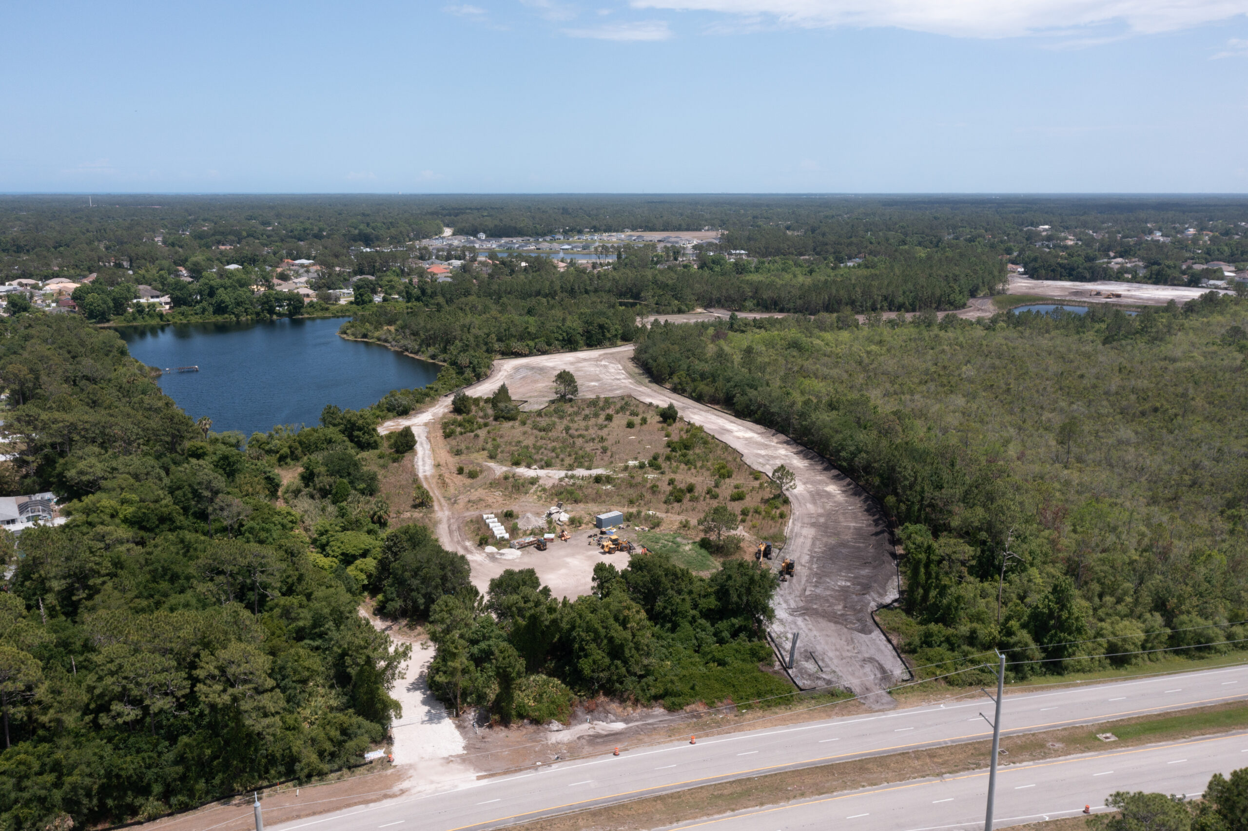 evolve-palm-coast-site-drone evolve palm coast site drone over water