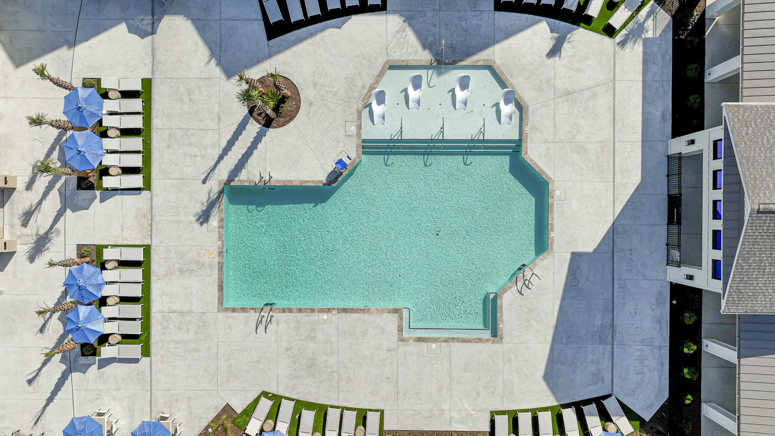 evolve-holly-ridge-aerial-pool-deck Evolve at Holly Ridge aerial view of pool and deck