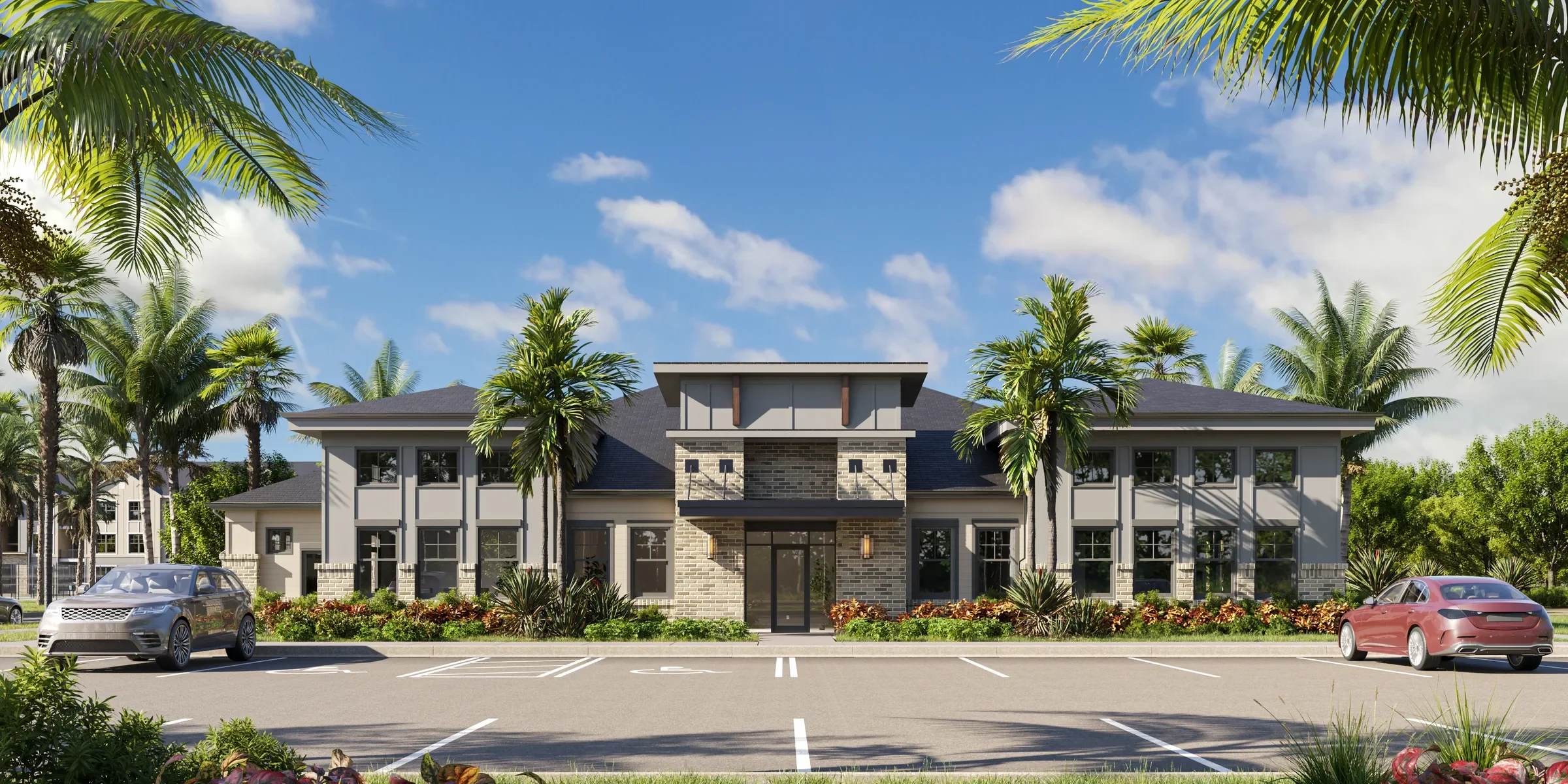Evolve Grove Park clubhouse rendering