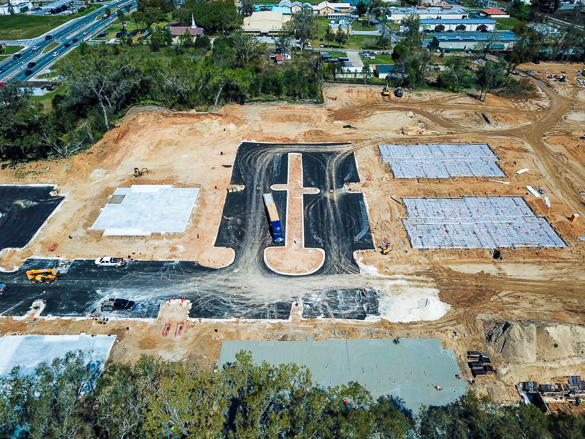 Evolve Wildwood aerial view of construction