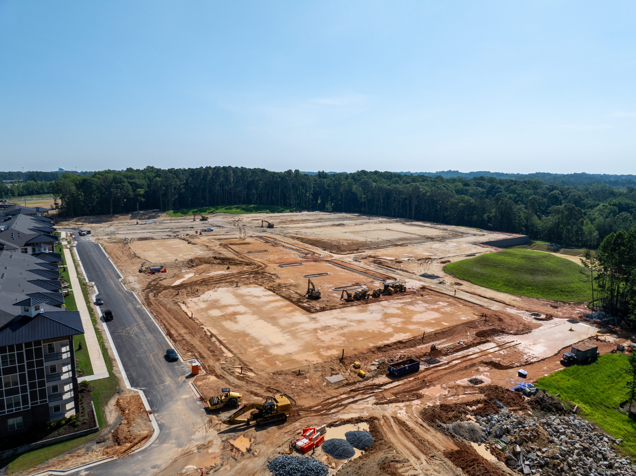 Evolve Northlake aerial shot of construction