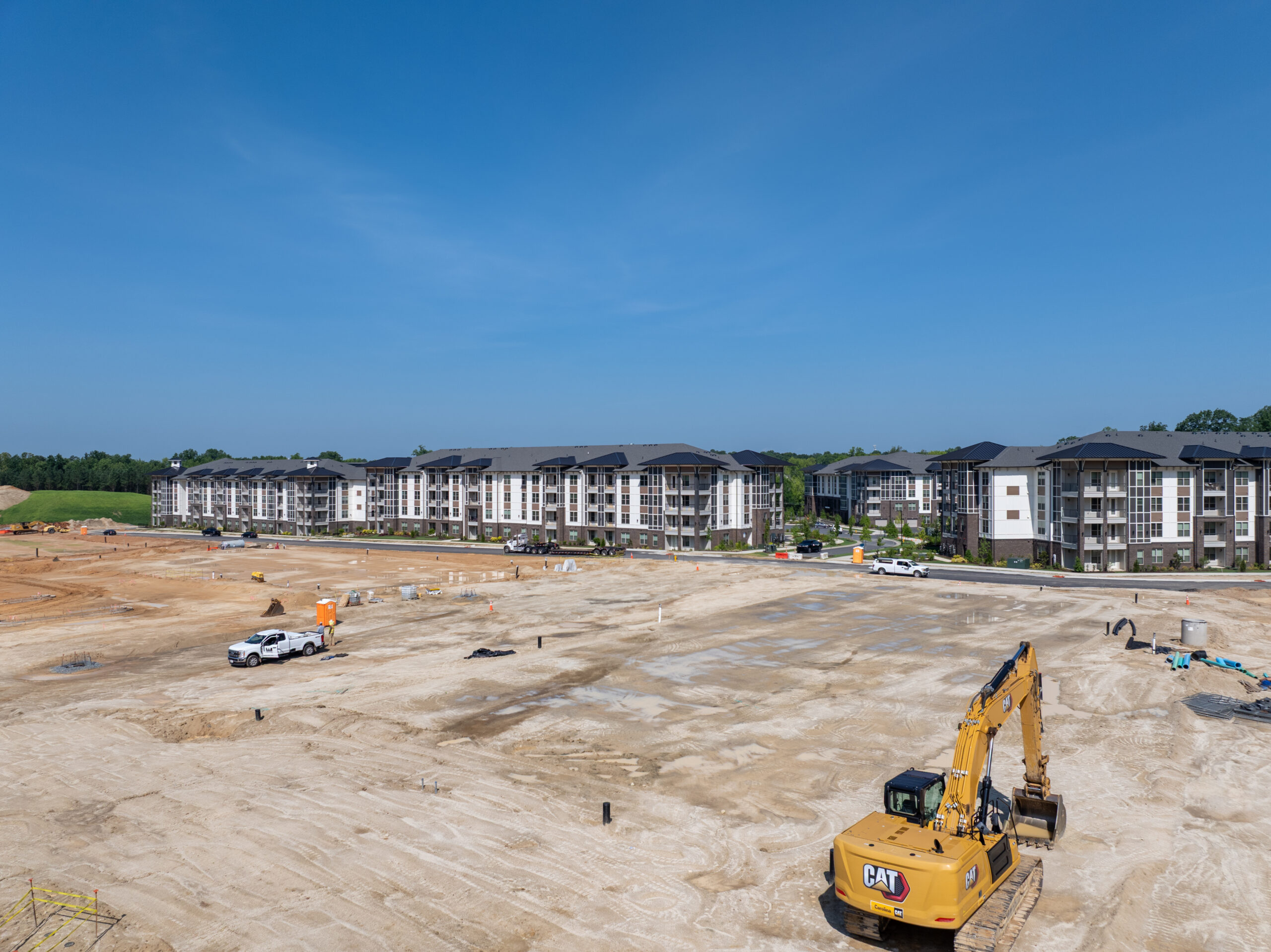 construction at Evolve Northlake site