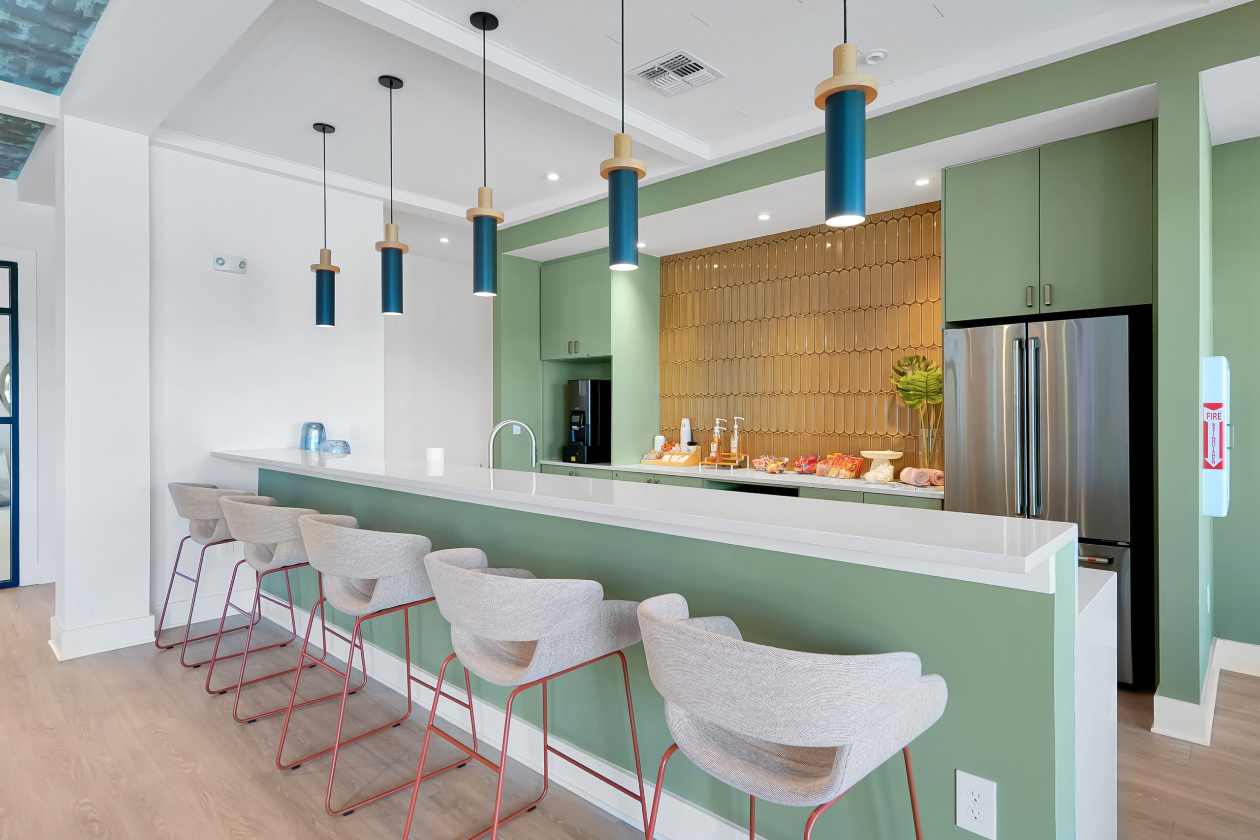 Evolve Palm Coast clubhouse kitchen