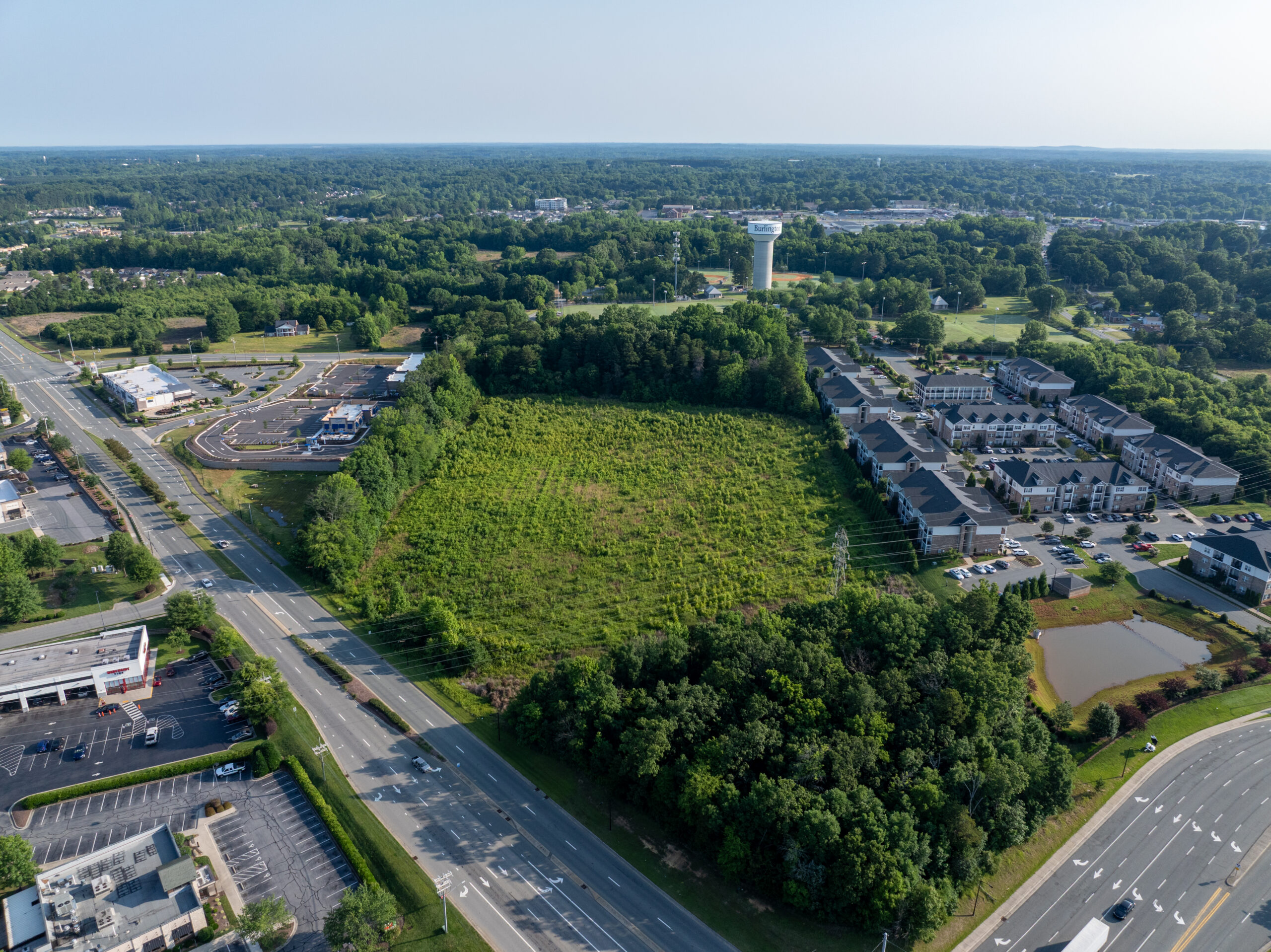 aerial view of evolve burlington property